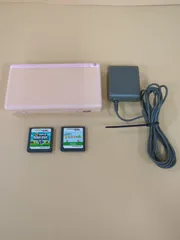 【D39686】ジャンク　Nintendo DS Lite ピンク +ソフト２本