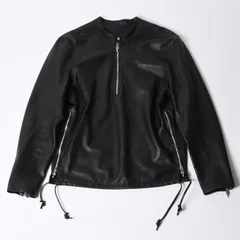 CHROME HEARTS クロムハーツ EZ RIDER イージーライダー シングルライダースジャケット サイズS ダガージップ シルバー925 美品 中古 4a001045のサムネイル