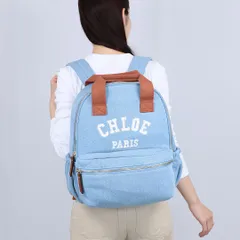 クロエ CHLOE バッグ リュックサック バックパック キッズ C20867 Z10 DENIM BLUEのサムネイル
