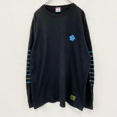 Subciety　サブサエティ　長袖プリントＴシャツ　黒　ブラック　2XLサイズ　古着のサムネイル