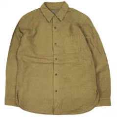 un/unbient アン 日本製 BRITISH MOLESKIN REGULAR COLLAR SHIRTS ブリティッシュモールスキン レギュラーカラーシャツ UFASH0117 3 Camel Brown アンビエント 長袖 トップス g26499
