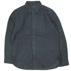 un/unbient アン 日本製 BRITISH MOLESKIN REGULAR COLLAR SHIRTS ブリティッシュモールスキン レギュラーカラーシャツ UFASH0117 3 NAVY アンビエント 長袖 トップス g26500