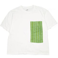 KAPITAL バンダナ柄 オーバーサイズ ポケットTシャツ ホワイト フリー