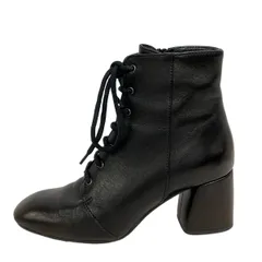 FABIO RUSCONI(ファビオルスコーニ) ショートブーツ 37 レディース 黒 レザー