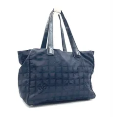 CHANEL シャネル　ニュートラベルライン　 トートバッグ　ココマーク　キャンバス×レザー　フランス製　ブラック　ゴールド金具　底鋲