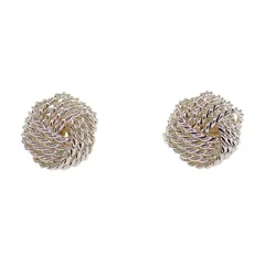 ティファニー TIFFANY&Co. サマセット ツイストノット ピアス 美品 シルバー925 レディース【中古】【Aランク】