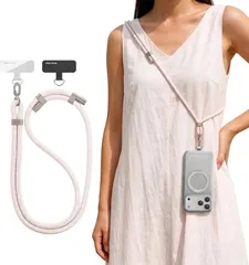 TORRAS] 【多用途・丈夫さ】外出が身軽に スマホストラップ ショルダー 首掛け ストラップ 長さ調節可能 タグパッチ 2枚入り ネックストラップ ショルダー スマホ iPhone 16 15 14 13 12 pro max 用 Android