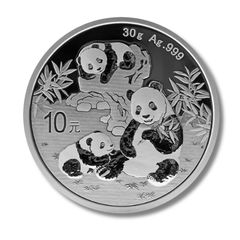 2025年 中国 パンダ銀貨 30g クリアケース付 - メルカリ