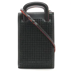 Christian Louboutin クリスチャン ルブタン TRIC TRAC トリックトラック スモール ハンドバッグ 3WAY ショルダーバッグ ブラック レッド 1165005
