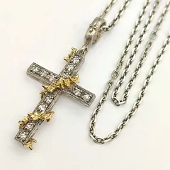 【超美品】ローリーロドキン　 Pトップクロス　コンビ　SV925　SILVER　 K18　9.4gのサムネイル