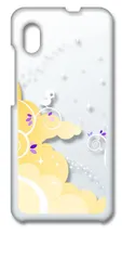 【新品未使用】Galaxy A20 SC-02M SCV46 ギャラクシークリア ハードケース 小鳥キラキラ（イエロー） スマホ ケース スマートフォン