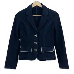 HARRODS(ハロッズ) ジャケット サイズ1 S レディース - ネイビー 長袖/春/秋のサムネイル