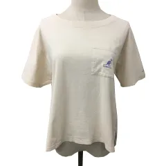 カンゴール KANGOL Tシャツ カットソー プルオーバー ラウンドネック 刺繍 ロゴ 半袖 M ベージュ