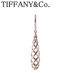 ティファニー ルーチェ ドロップ ピアス 片方 AU750PG 新品仕上げ済 TIFFANY【25631】