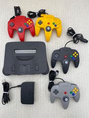 HK18】NINTENDO64 本体 コントローラー 3点 セット - メルカリ