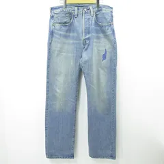 【三重本店】 中古 Levi's VintageClothing | リーバイスヴィンテージクロージング Lot. 501XX USED加工ボタンフライデニムパンツ ダメージ加工 47501-0220 ブルー インディゴ サイズ：34 【107】