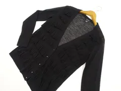 クラブモナコ CLUB MONACO 長袖 ニットカーディガン S P スモールプチ ブラック メール便可のサムネイル