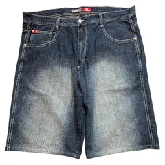 South Pole Wide Denim Jorts W42 サウスポール デニム ショーツ ジョーツ ハーフパンツのサムネイル