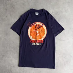 80s/anvil/アンビル/半袖Tシャツ/USA製/シングルステッチ/オレンジ/蜜柑/みかん/断面/フルーツ/果物/カレッジイベント/ネイビー/紺/jmaple