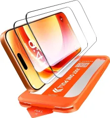 【mybestが選ぶ】TORRAS フィルム For iPhone 16 ガラスフィルム 航空宇宙ガラス 9H+硬度 米軍MIL規格 全面保護 極細ベゼル対応 ラウンドエッジ 超簡単貼り付け ワンプル(Just One Pull) ガイド枠付き 気泡レス