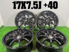 送料無料★17x7.5J +40 5穴 PCD114.3 LMSPORT 4本  中古 アルミ ホイール TB1207のサムネイル
