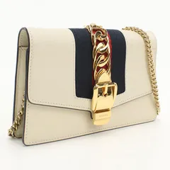 GUCCI グッチ ミニチェーンショルダーバッグ シルヴィ 494646 ショルダーバッグ レザー【中古】 レディース