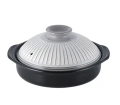 【2025年・正規品】 銀峯陶器(Ginpo Touki) 萬古焼 銀峯 菊花 土鍋 8号 2人用 粉引 ホワイト 日本製 41081送料無料 d5bdbf4f