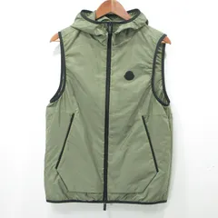 【三重本店】 中古 MONCLER | モンクレール MORETAN ロゴナイロンベスト K10911A00172 カーキグリーン サイズ：1 【108】のサムネイル