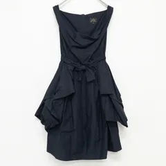 Vivienne Westwood ANGLOMANIA ヴィヴィアンウエストウッド アングロマニア ワンピース 変形 レイヤード ヴィンテージ コットン ブラック イタリア製 レディース 40 b00032のサムネイル