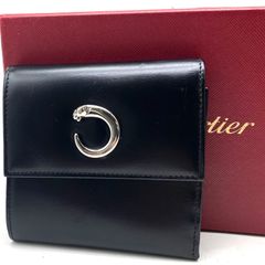 希少モデル】Cartier パンテール レザー三つ折り財布 黒 - メルカリ