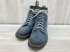 Dr.Martens／ドクターマーチン／8ホールブーツ／メンズ／ブルー／スエード／イングランド製