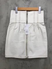 新品 RESEXXY リゼクシー センタージップ ハイウエスト スカート sizeS/白 ■◇ レディース