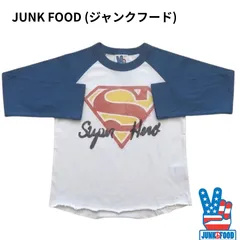 ⭐新品⭐　JUNK FOOD　長袖Tシャツ　DCコミックス　バッドマン　ロゴ　シルクスクリーン風　キッズ　子ども　レディース　サイズ90㎝、95㎝、100㎝、110㎝、120㎝、130㎝、140㎝、150㎝、160㎝対応のサムネイル