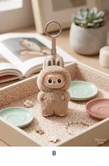 【新品・正規品】LABUBU イニシャル ぬいぐるみキーホルダー 「B」｜ ラブブ