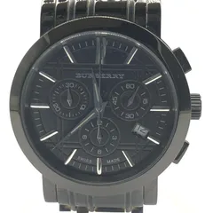 【中古】▲電池切れ BURBERRY クロノグラフ 腕時計 黒文字盤 BU1373　バーバリー[17][240017767626]のサムネイル