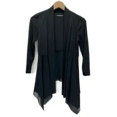 【中古】　VIVIENNE TAM　カーディガン　七分袖　羽織り　ボタンレス　無地　シアー　日本製　古着　/2496のサムネイル