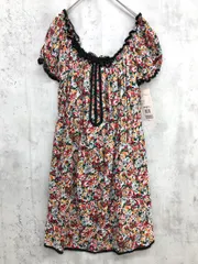 新品 FREE'S SHOP フリーズショップ オフショルダー チュニック ワンピース sizeM/総柄 ■◆ レディース