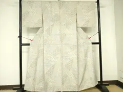 平和屋着物▽上質な小紋　単衣　草花文　正絹　逸品　DABE1521op 平和屋着物▽上質な小紋 単衣 草花文 正絹 逸品 DABE1521op - メルカリ