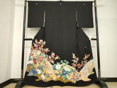 平和屋着物＊夏物　六通柄袋帯　草葉文　金銀糸　正絹　逸品　DAAZ4283cm 平和屋着物＊夏物 六通柄袋帯 流水枝葉文 金銀糸 正絹 逸品 AAAU6283pf