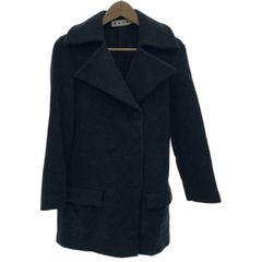 ほぼ未使用✨ マルニ MARNI ノーカラーコート ウール ブラック 黒 38