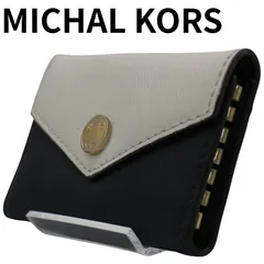 MICHAEL KORS マイケルコース キーケース バイカラー ネイビー ホワイト