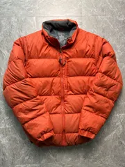 00s L.L.Bean ダウンジャケット M オレンジ Y2K テック ゴープコア 身幅56cm エルエルビーン ヴィンテージのサムネイル