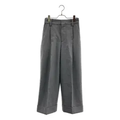 【美品】  MARGARET HOWELL / マーガレットハウエル | 2025AW | FLANNEL WOOL TROUSERS  / フランネル ウール トラウザーズ ワイド パンツ | 0 | グレー | レディース