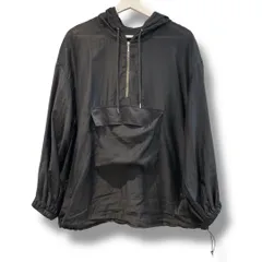 LOUNGEDRESS ラウンジドレス シアーアノラックパーカー 定価¥16.500 透け感 ハーフジッププルオーバー 黒 ブラック サイズFREE レディース 春 ゴーゴー古着マルイ草加店3976のサムネイル