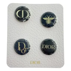 【美品】  Dior / ディオール | BEE ロゴ ピンバッジ | シルバー/ブラック