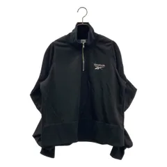 naokitomizuka / ナオキトミヅカ | × Reebok half zip deformed sweatshirts ハーフジップ トレーナー | F | ブラック | レディース