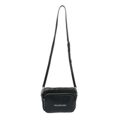 BALENCIAGA / 발렌시아가 | EVERYDAY 에브리데이 로고 가죽 크로스 바디 가방 | 블랙 | 여성