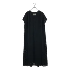 1er Arrondissement / プルミエアロンディスモン | カット ジャガード ロングワンピース | 36 | ブラック | レディース