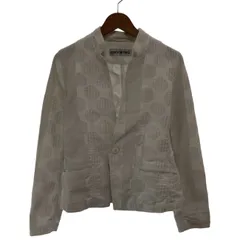 【中古】　ISSEY MIYAKE　スタンドカラージャケット　アウター　シングルボタン　フロントポケット　総柄　ドット　日本製　ドメスティック　古着　/2496のサムネイル