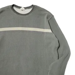 00's オールドネイビー ボーダー クルーネック コットン サーマル Tシャツ XL 緑系 無地 ロンT 00年代 旧タグ ギャップ OLD NAVY 2003年製 アメリカ古着 USED ビンテージ ヴィンテージ